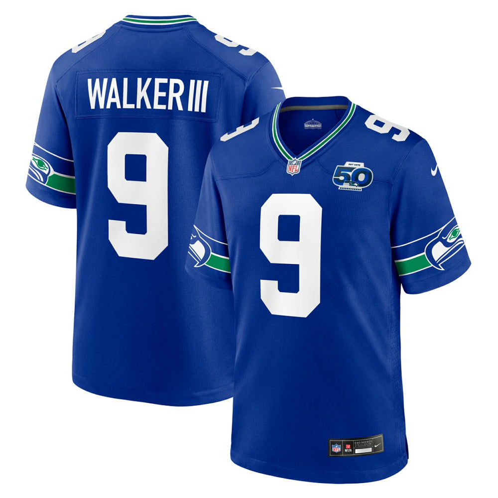 NFL Seattle Seahawks Kenneth Walker III Alternate 50th Season Game Jersey