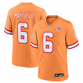 NFL Tampa Bay Buccaneers Baker Mayfield 50th Season Game Jersey