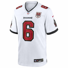 NFL Tampa Bay Buccaneers Baker Mayfield 50th Season White Game Jersey