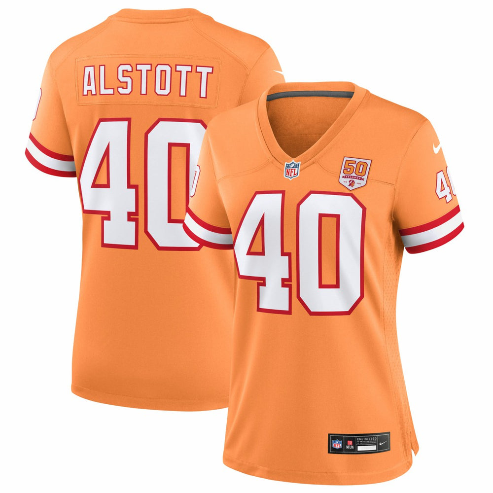NFL Tampa Bay Buccaneers Mike Alstott Women's 50th Season Game Jersey