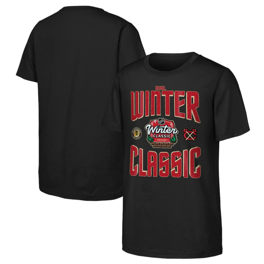 Chicago Blackhawks Youth 2025 NHL Winter Classic Game Day T-Shirt