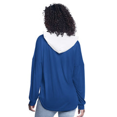 Philadelphia 76ers G-III 4Her by Carl Banks Women's Bench Player Oversized Long Sleeve Hooded Top - Royal on sale