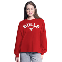 Chicago Bulls G-III 4Her by Carl Banks Women's Athletic Pullover Sweatshirt - Red outlet