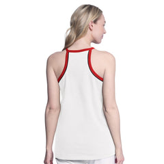 Chicago Bulls G-III 4Her by Carl Banks Women's Curveball Racerback Scoop Neck Slub Tank Top sale - White discount