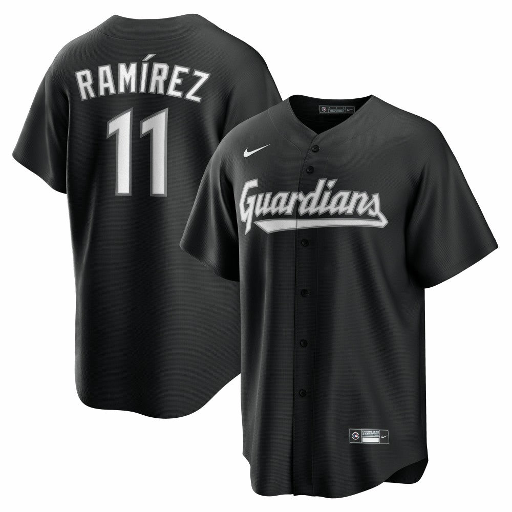 José Ramírez Cleveland Guardians Replica Player Jersey - Black | Nike