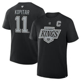 Anze Kopitar Los Angeles Kings Fanatics Authentic Stack Name & Number T-Shirt