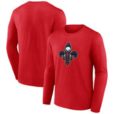 New Orleans Pelicans Alternate Logo Long Sleeve T-Shirt - Red sale