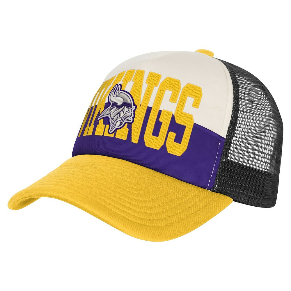 NFL Minnesota Vikings Youth Modern Fan Trucker Adjustable Hat