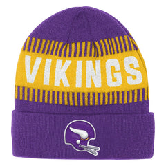 NFL Minnesota Vikings Outerstuff Bright Lights Cuffed Knit Hat