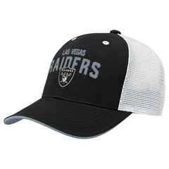 NFL Las Vegas Raiders Outerstuff Youth Core Lockup Trucker Adjustable Hat