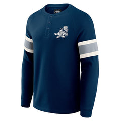 NFL Dallas Cowboys Darius Rucker Collection Waffle-Knit Raglan Long Sleeve Henley T-Shirt