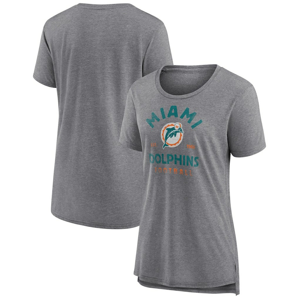 NFL Miami Dolphins Women's Vintage Arch Tri-Blend T-Shirt