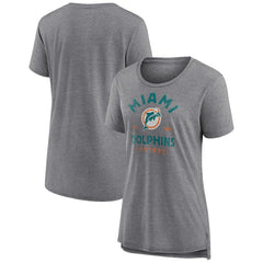 NFL Miami Dolphins Women's Vintage Arch Tri-Blend T-Shirt