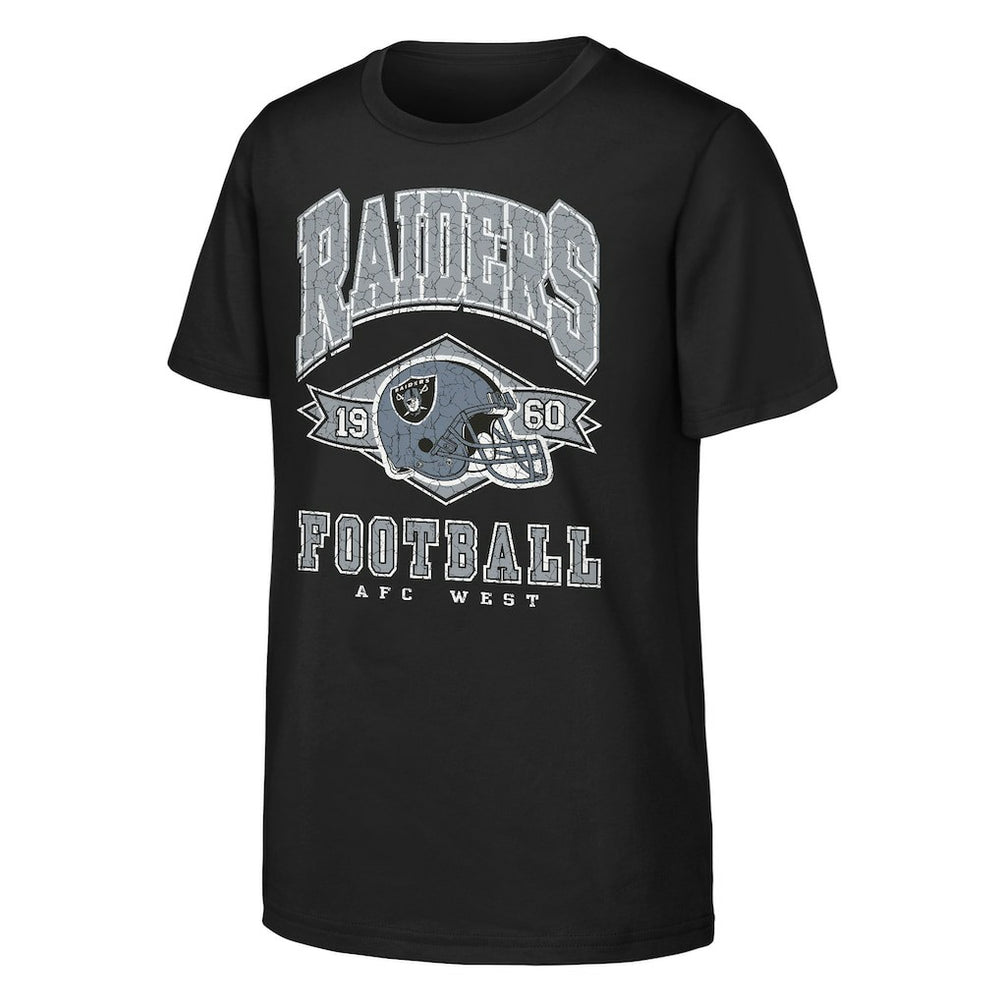 NFL Las Vegas Raiders Outerstuff Youth Kick Off T-Shirt