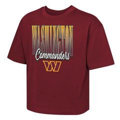 NFL Washington Commanders Outerstuff Girls Youth Big City Boxy T-Shirt