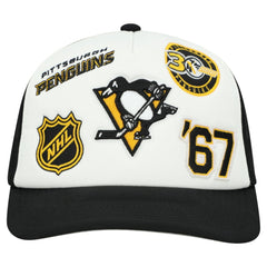 Pittsburgh Penguins Mitchell & Ness Gridlock Trucker Adjustable Hat