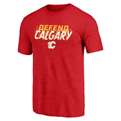 Calgary Flames Shoot to Score Tri-Blend T-Shirt