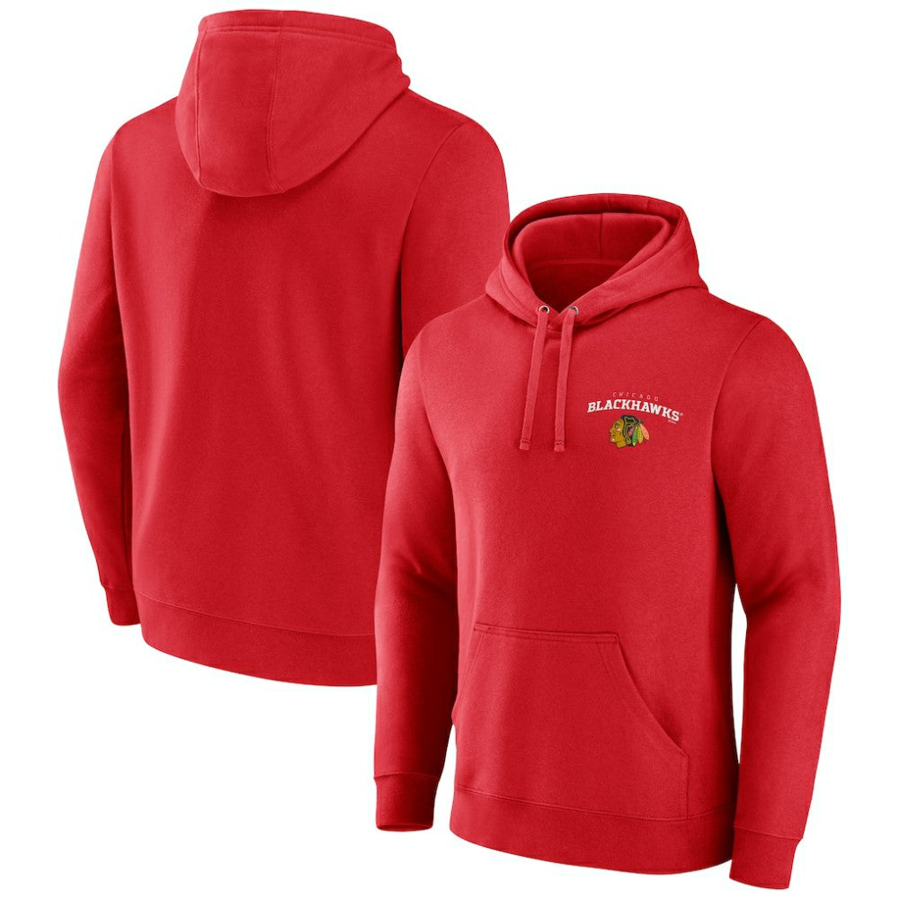 Chicago Blackhawks Team Lockup Pullover Hoodie