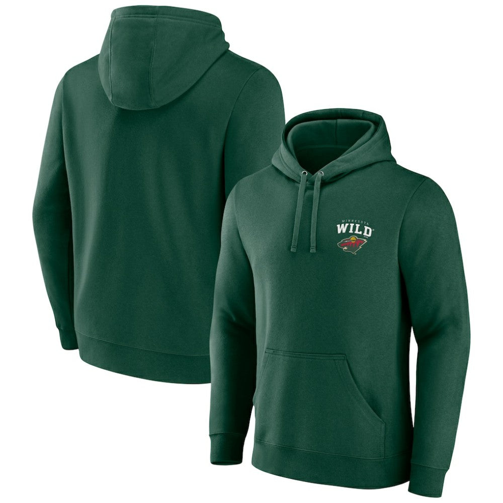 Minnesota Wild Team Lockup Pullover Hoodie