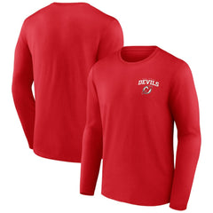 New Jersey Devils Team Lockup Long Sleeve T-Shirt