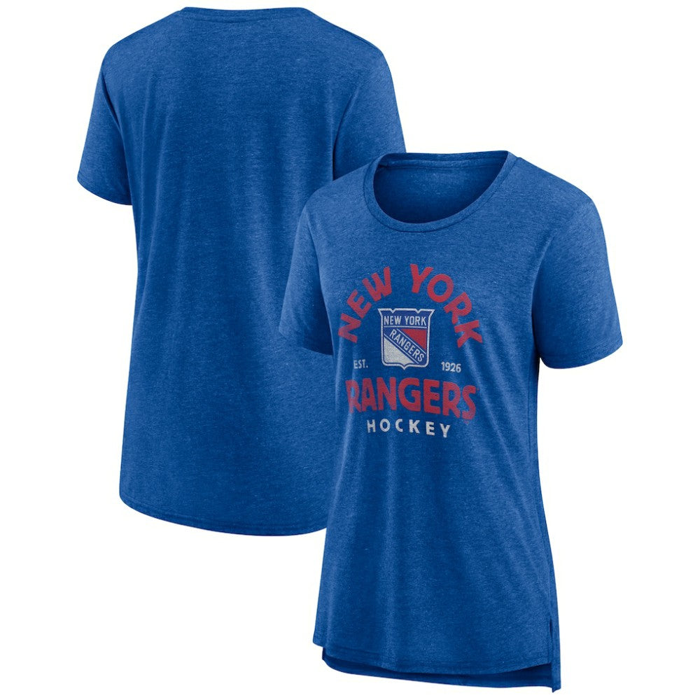 New York Rangers Women's Vintage Arch Tri-Blend T-Shirt