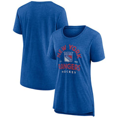 New York Rangers Women's Vintage Arch Tri-Blend T-Shirt