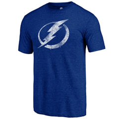 Tampa Bay Lightning Distressed Logo Tri-Blend T-Shirt