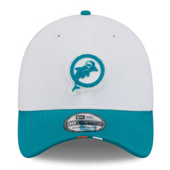 NFL Miami Dolphins 2025 NFL Training Camp Throwback Logo 39THIRTY Flex Hat