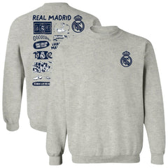 Real Madrid Vive La Fete Women's Impressions Artwork Pullover Sweatshirt / Soccer Discount