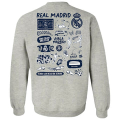 Real Madrid Vive La Fete Women's Impressions Artwork Pullover Sweatshirt / Soccer Discount