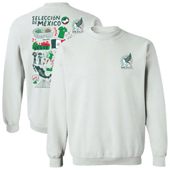 Mexico National Team Vive La Fete Women's Impressions Artwork Pullover Sweatshirt / Soccer Sale