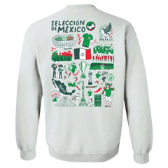 Mexico National Team Vive La Fete Women's Impressions Artwork Pullover Sweatshirt / Soccer Sale