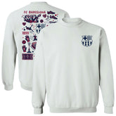 Barcelona Vive La Fete Women's Impressions Artwork Pullover Sweatshirt / Soccer For sale