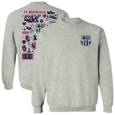 Barcelona Vive La Fete Women's Impressions Artwork Pullover Sweatshirt / Soccer For sale