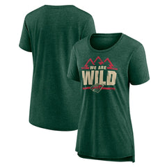 Minnesota Wild Women's Shout Out Tri-Blend T-Shirt