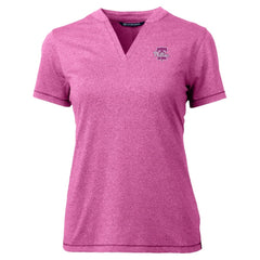 Philadelphia Phillies Cutter & Buck Forge Heathered Stretch Blade Top - Light Pink