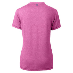 Philadelphia Phillies Cutter & Buck Forge Heathered Stretch Blade Top - Light Pink