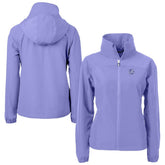 New York Yankees Cutter & Buck Women's Charter Eco Recycled Full-Zip Jacket - Lavender