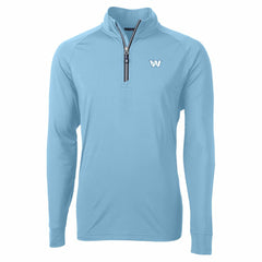 NFL Washington Commanders Cutter & Buck Raglan Adapt Eco Knit Stretch Recycled Quarter-Zip Top