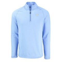 NFL Washington Commanders Cutter & Buck Peshastin Eco Fleece Recycled Raglan Quarter-Zip Top