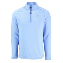 NFL Minnesota Vikings Cutter & Buck Peshastin Eco Fleece Recycled Raglan Quarter-Zip Top