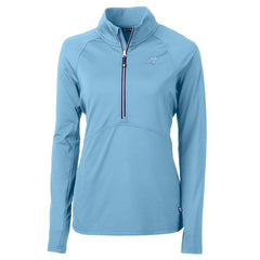 NFL Carolina Panthers Cutter & Buck Women's Adapt Eco Knit Stretch Recycled Half-Zip Top