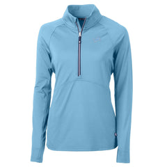 NFL Detroit Lions Cutter & Buck Women's Adapt Eco Knit Stretch Recycled Half-Zip Top