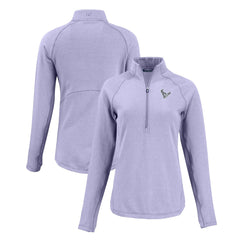 NFL Houston Texans Cutter & Buck Women's Peshastin Eco Fleece Recycled Half-Zip Top