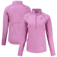 NFL Miami Dolphins Cutter & Buck Women's Peshastin Eco Fleece Recycled Half-Zip Top