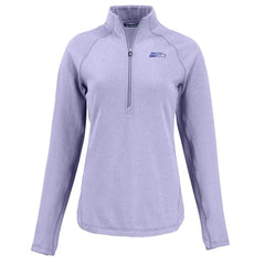 NFL Seattle Seahawks Cutter & Buck Women's Peshastin Eco Fleece Recycled Half-Zip Top