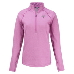 NFL Tampa Bay Buccaneers Cutter & Buck Women's Peshastin Eco Fleece Recycled Half-Zip Top