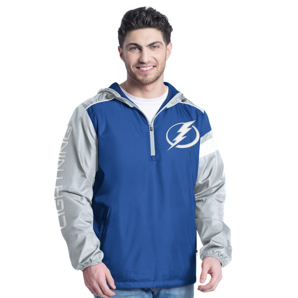 Tampa Bay Lightning G-III Sports by Carl Banks Lateral Half-Zip Hoodie Jacket
