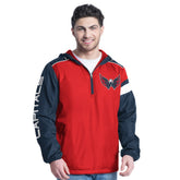 Washington Capitals G-III Sports by Carl Banks Lateral Half-Zip Hoodie Jacket