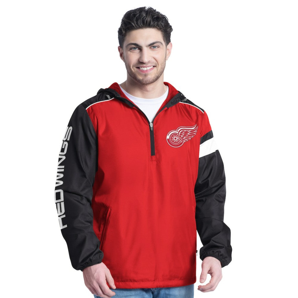Detroit Red Wings G-III Sports by Carl Banks Lateral Half-Zip Hoodie Jacket